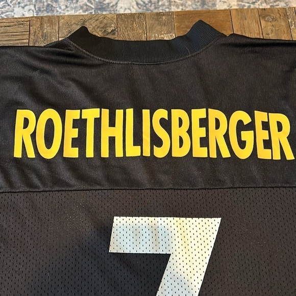 Steelers Football Jersey NFL Roethlisberger #7 Size XL - Picture 9 of 9
